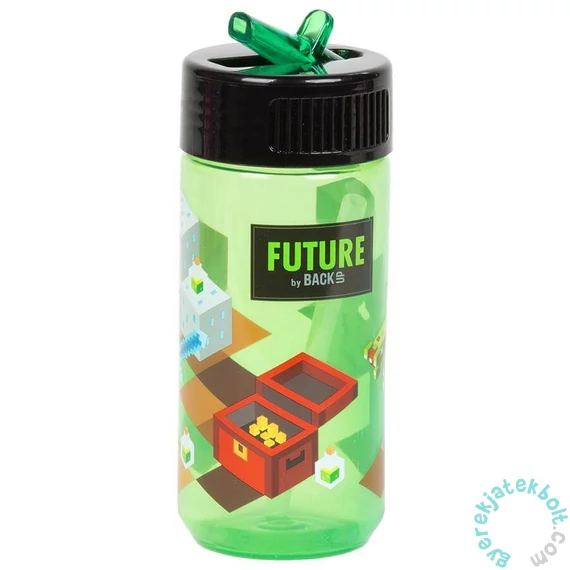 Videójátékos tritán kulacs 330 ml - zöld (BADF35)