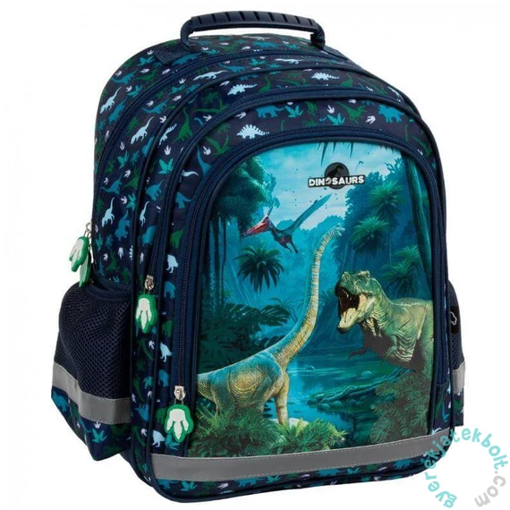Dinoszauruszok iskolatáska, hátizsák - kék
