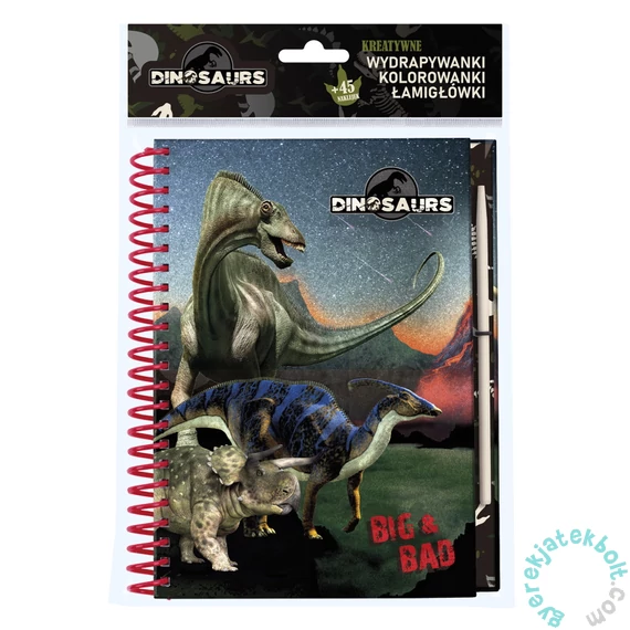 Dinoszauruszok Kreatív képkarcoló és színező készlet - Bing and Bad