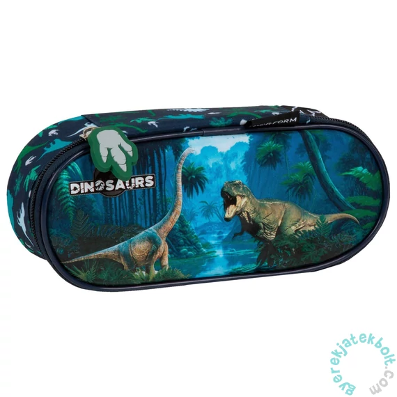 Dinoszauruszok ovális tolltartó (P1ADN19)