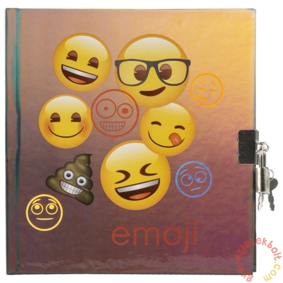 Emoji kulcsos napló 16,5 x 17,5 cm