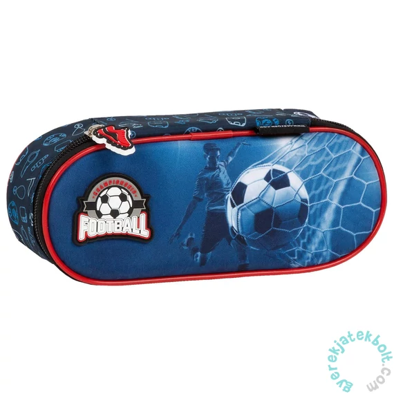 Football ovális tolltartó - sötétkék (P1API19)