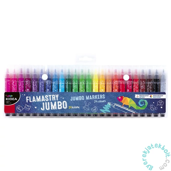 Kidea 24 színű Jumbo filctoll (FJ24KKA)