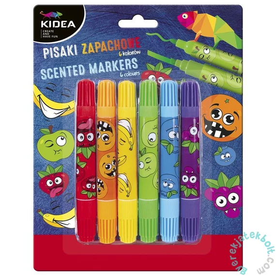 Kidea 6 színű mini kétoldalú illatos filctoll