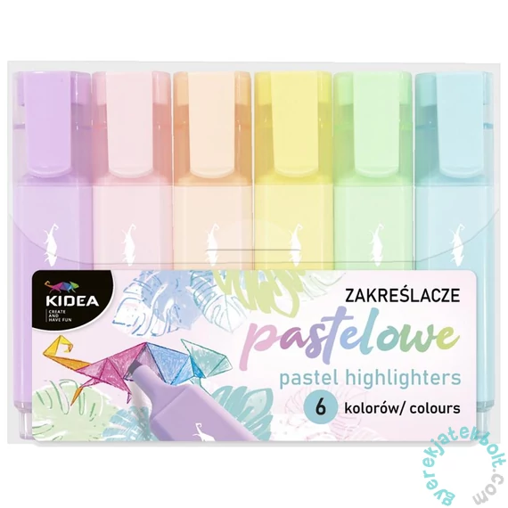 Kidea pasztell szövegkiemelő - 6 db-os