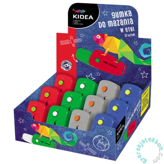 Kidea radírgumi tokban - négyféle