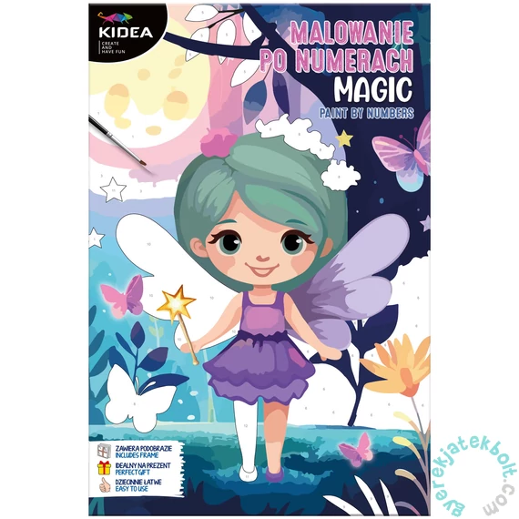 Kidea számfestő füzet - tündér (OMNMAKA)