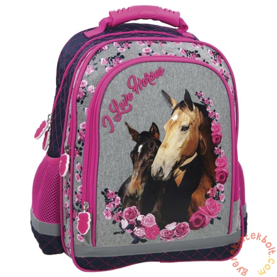 Lovas iskolatáska, hátizsák - I love horses (PL15KO13)