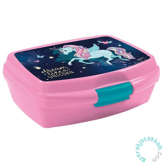 Unikornis műanyag uzsonnás doboz - Dream Unicorn