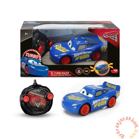 Dickie RC Verdák 3 Turbo Racer - Kék Villám McQueen távirányítós autó (3084009)