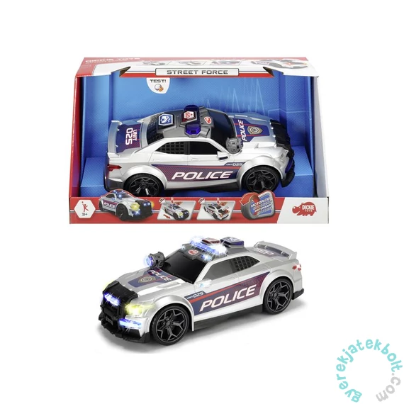 Dickie Street Force rendőrautó - 33 cm (3308376)