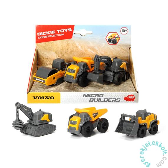 Dickie Construction Volvo mini munkagépek (3722009)