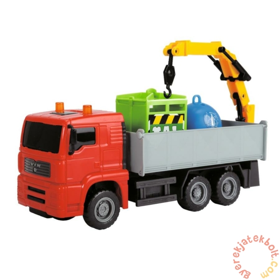 Dickie Heavy City Truck játék munkagépek - Szelektív-hulladék szállító (3744003)