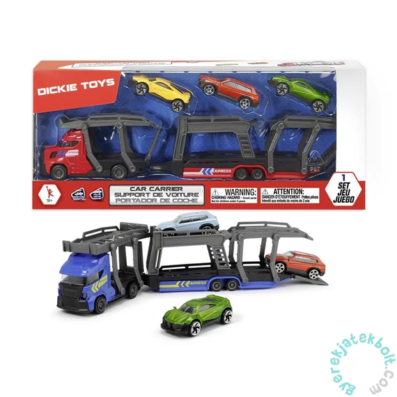 Dickie City Express autószállító kamion - Kék - 28 cm (3745008)