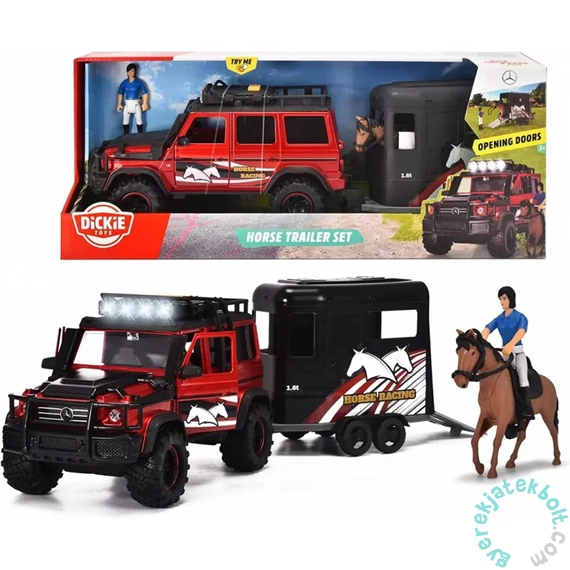 Dickie Mercedes-Benz G 500 terepjáró lószállítóval - 42 cm (203837018)