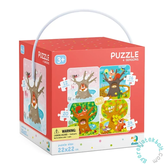 Dodo 4 az 1-ben puzzle (12, 16, 20, 24 db-os) - Évszakok (300125)