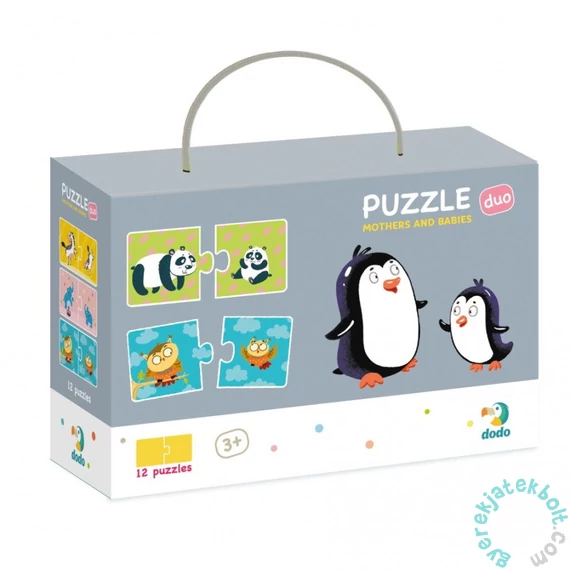 Dodo 2 x 12 db-os Duo puzzle - Mamák és babák (300150)