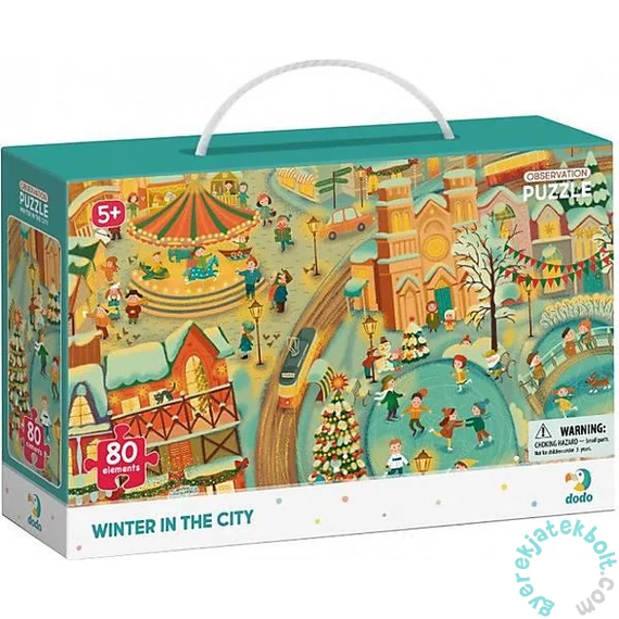 Dodo 80 db-os - Figyeld meg! puzzle - Tél a városban (300352)