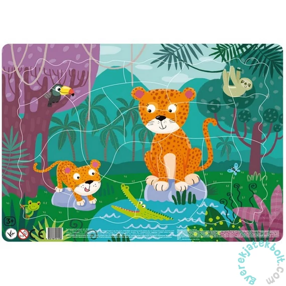 Dodo 21 db-os keretes puzzle - Leopárdok (300185)