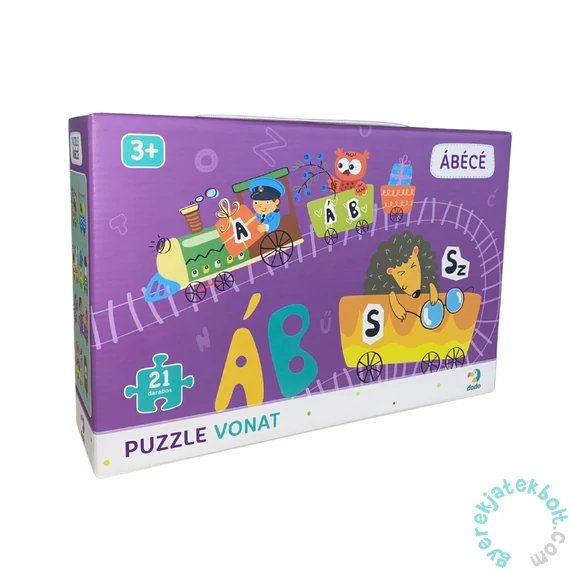Dodo 21 db-os puzzle vonat - Magyar ábécé (300391)