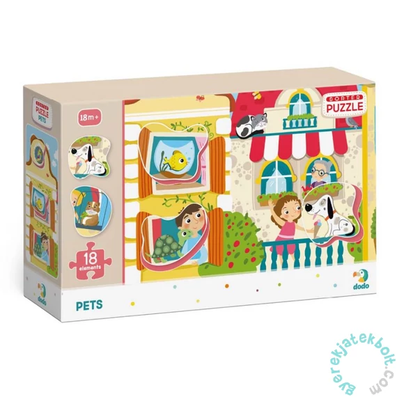 Dodo 18 db-os puzzle kivehető elemekkel - Kedvencek (300160)