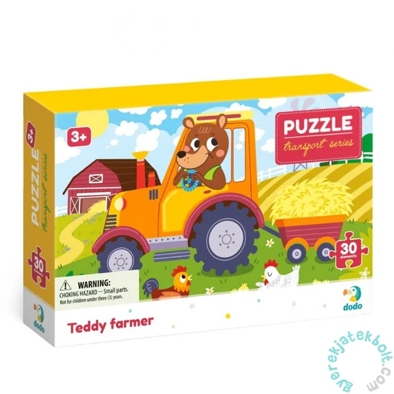 Dodo Transport Series 30 db-os puzzle - Teddy farmer (300371)