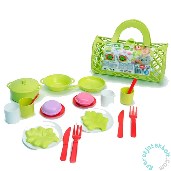 Écoiffier Chef étkészlet táskában játékszett (0982)