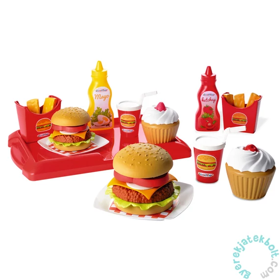 Écoiffier Hamburger szett tálcával (2623)