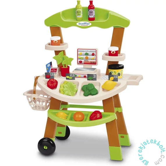 Écoiffier Chef mini Zöldséges stand bevásárlókosárral (1702)