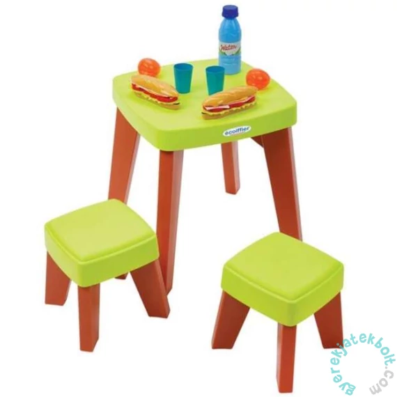 Écoiffier piknikasztal székekkel és kiegészítőkkel (4620)