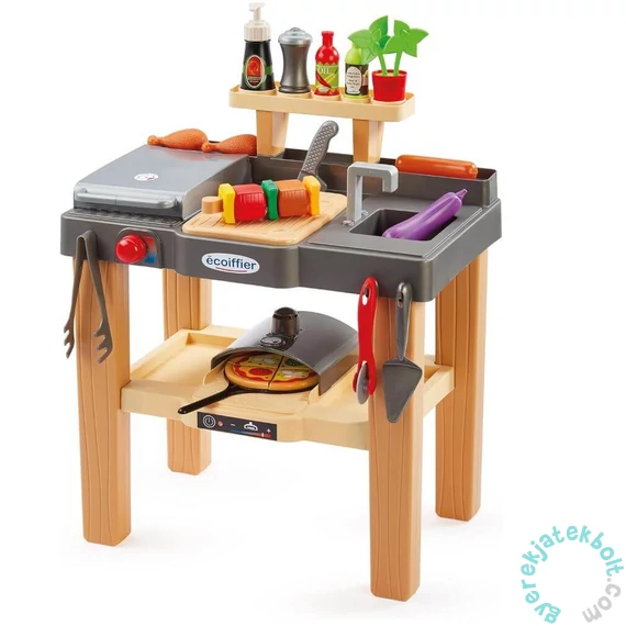 Écoiffier Kültéri játékkonyha - Pizzasütővel és grillel (4650)