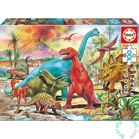 Educa 100 db-os puzzle - Dínók (13179)