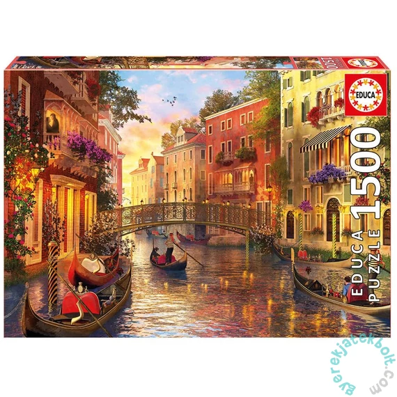 Educa 1500 db-os puzzle - Naplemente Velencében (17124)