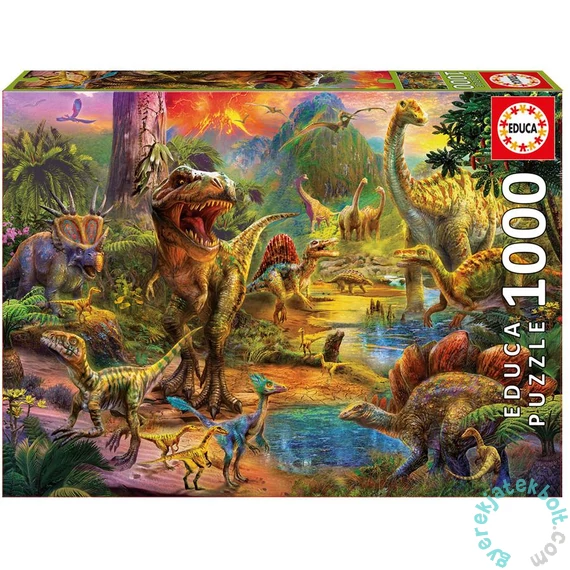 Educa 1000 db-os puzzle - Dinoszauruszok földje (17655)