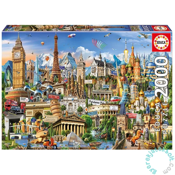 Educa 2000 db-os puzzle - Európa jelképei (17697)
