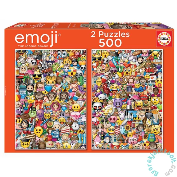 Educa 2 x 500 db-os puzzle - Emoji (17992)