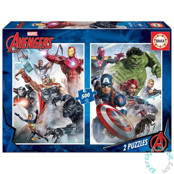 Educa 2 x 500 db-os puzzle - Avengers - Bosszúállók (17994)