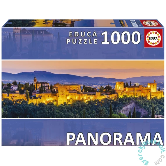 Educa 1000 db-os Panoráma puzzle - Alhambra, Granada (19576)
