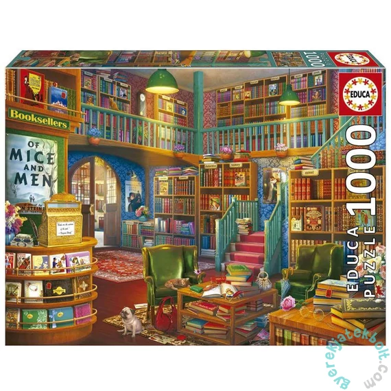Educa 1000 db-os puzzle - Lenyűgöző könyvesbolt (19925)