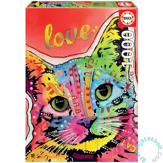 Educa - 1000 db-os puzzle - Tilt Cat Love (19257)
