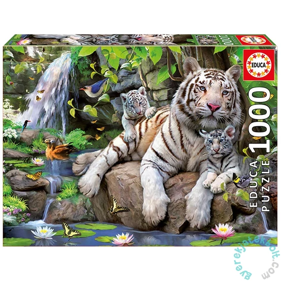 Educa 1000 db-os puzzle - Bengáli fehér tigris (14808)