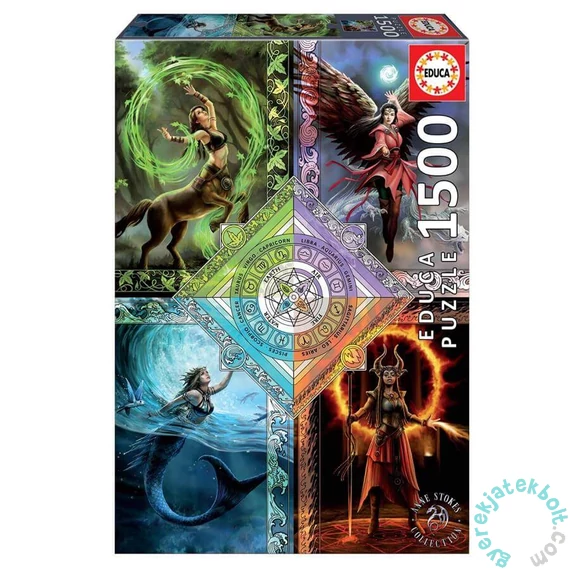 Educa 1500 db-os puzzle - Elemental Magic Star Chart - Anne Stokes (19941)