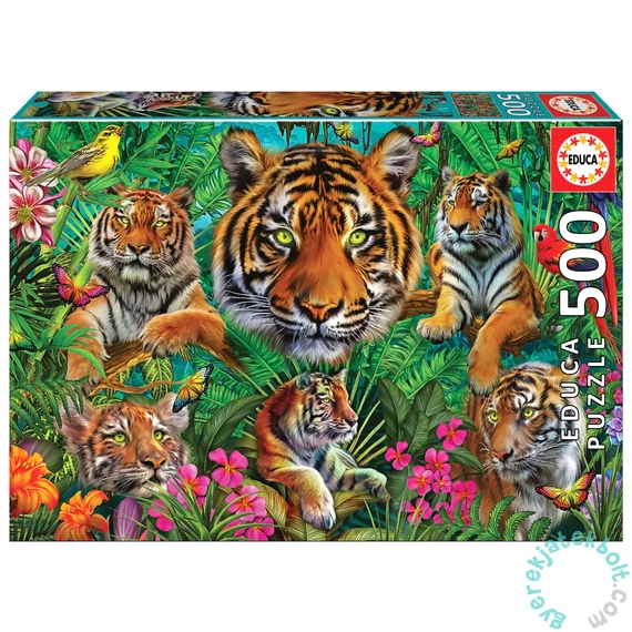 Educa 500 db-os puzzle - Tigris Dzsungel (19902)