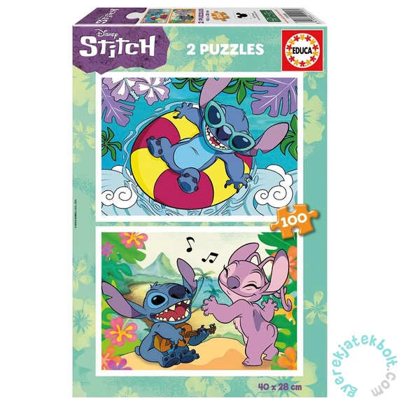 Educa 2 x 100 db-os puzzle - Stitch (19998)