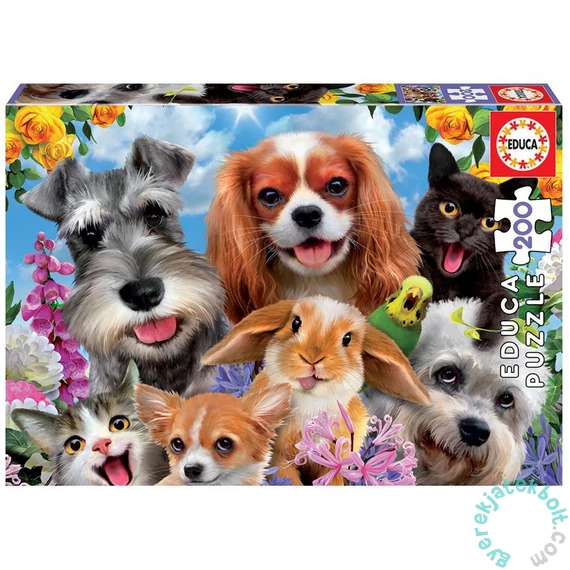 Educa 200 db-os puzzle - Kisállat szelfi (19293)