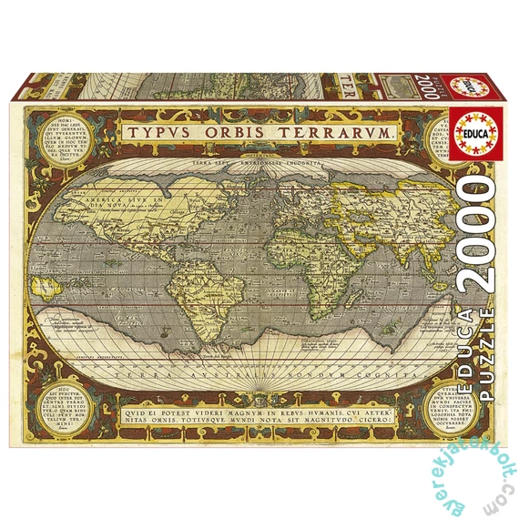 Educa 2000 db-os puzzle - Világtérkép (19620)
