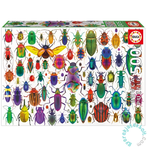 Educa 500 db-os puzzle - Színes bogarak (20252)