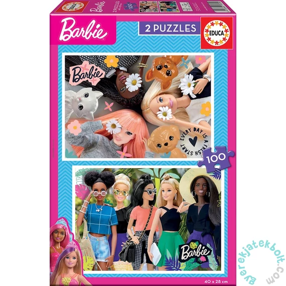 Educa 2 x 100 db-os puzzle - Barbie (19300)