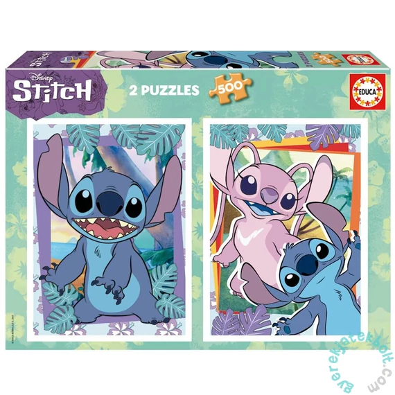 Educa 2 x 500 db-os puzzle - Disney - Stitch (19732)