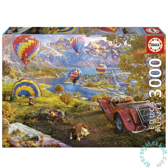 Educa 3000 db-os puzzle - Hőlégballon völgy (19947)